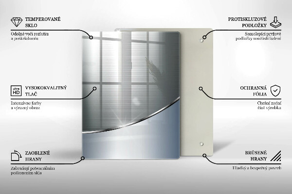 Protège plaque de cuisson Modèle d'abstraction en métal