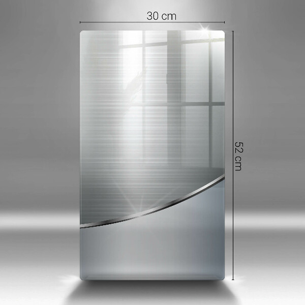 Protège plaque de cuisson Modèle d'abstraction en métal