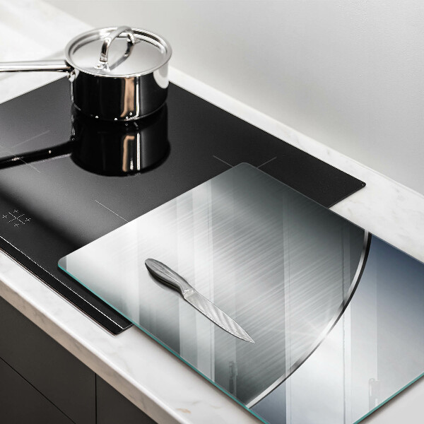 Protège plaque de cuisson Modèle d'abstraction en métal