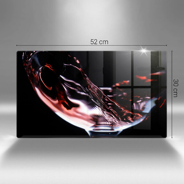 Protection plaque induction Un verre de vin rouge