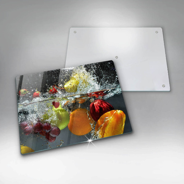 Protection plaque induction Fruits juteux dans l'eau