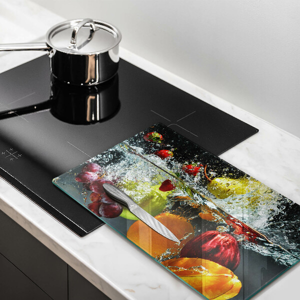 Protection plaque induction Fruits juteux dans l'eau