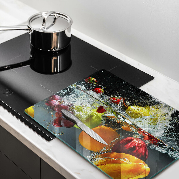 Protection plaque induction Fruits juteux dans l'eau