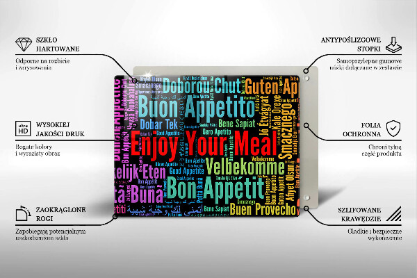 Protection plaque induction Sous-titres Bon appétit langues