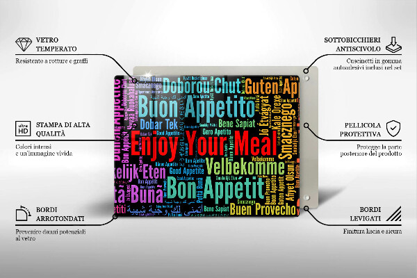 Protection plaque induction Sous-titres Bon appétit langues