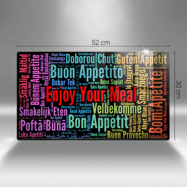 Protection plaque induction Sous-titres Bon appétit langues