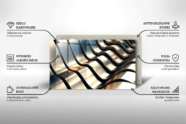 Protection plaque induction Formes métalliques 3D