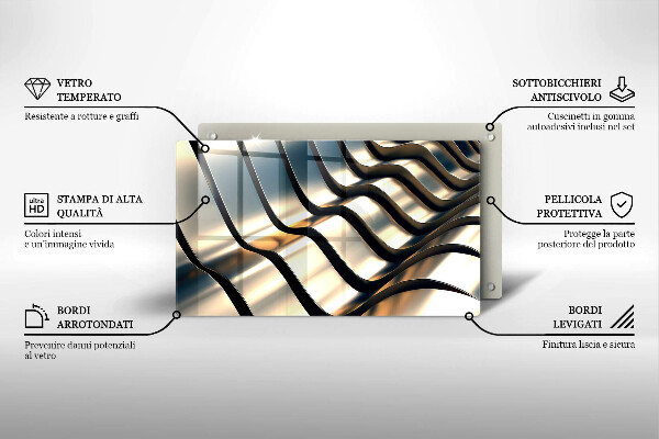 Protection plaque induction Formes métalliques 3D