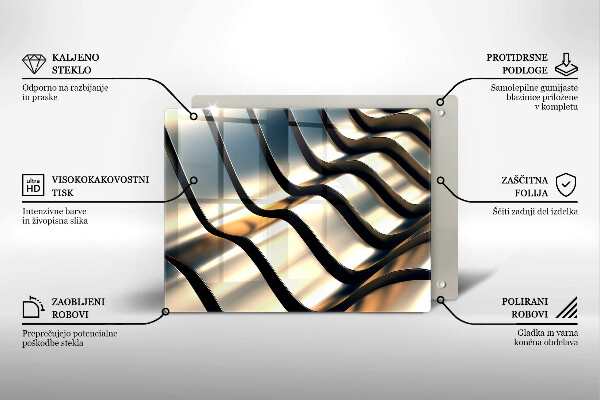 Protection plaque induction Formes métalliques 3D