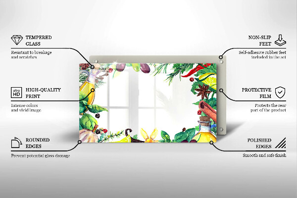 Protection plaque induction Nourriture peinte