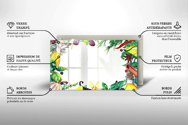 Protection plaque induction Nourriture peinte