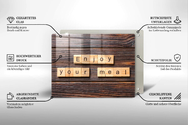 Protection plaque induction Enjoy your meal