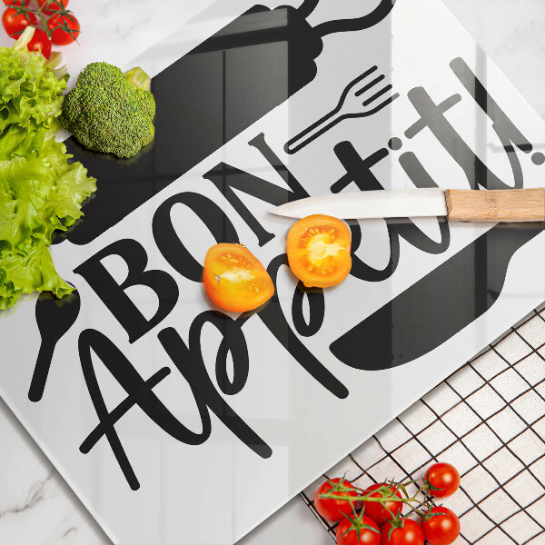 Protection plaque induction Inscription Bon Appetit