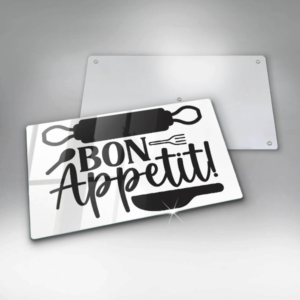 Protection plaque induction Inscription Bon Appetit