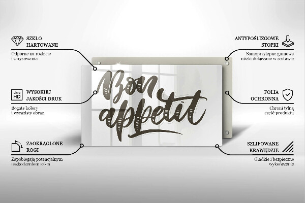 Protection plaque induction Inscripción de Bon Appetit