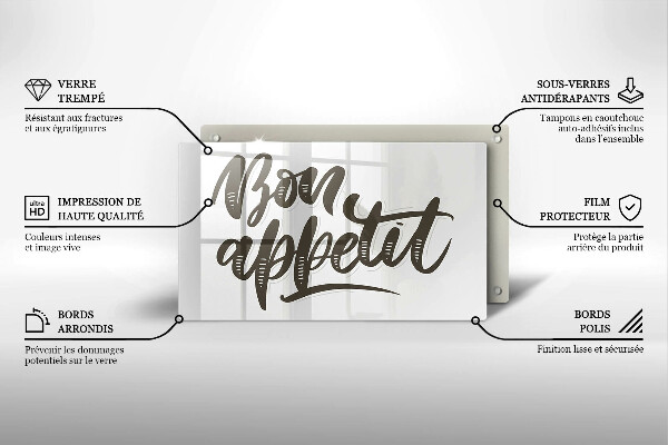Protection plaque induction Inscripción de Bon Appetit