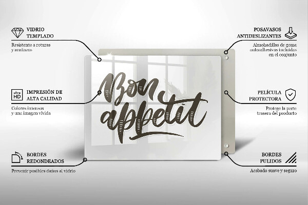 Protection plaque induction Inscripción de Bon Appetit