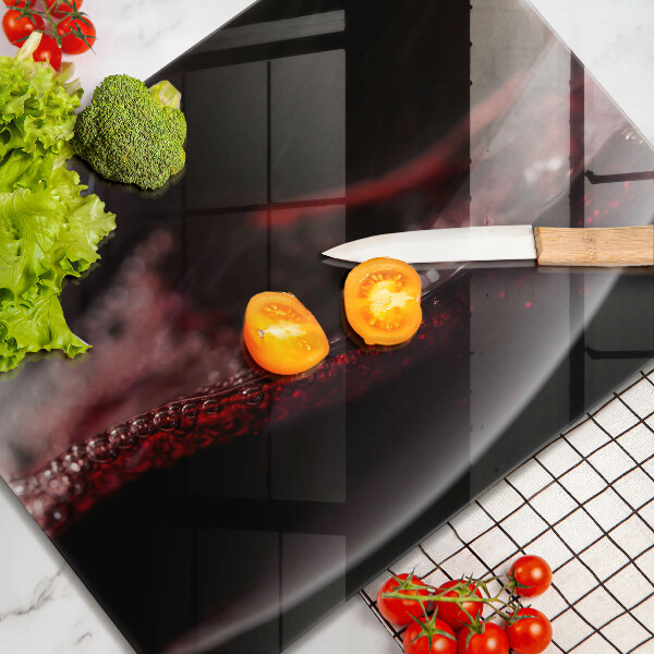 Protection plaque induction Vin rouge dans un verre