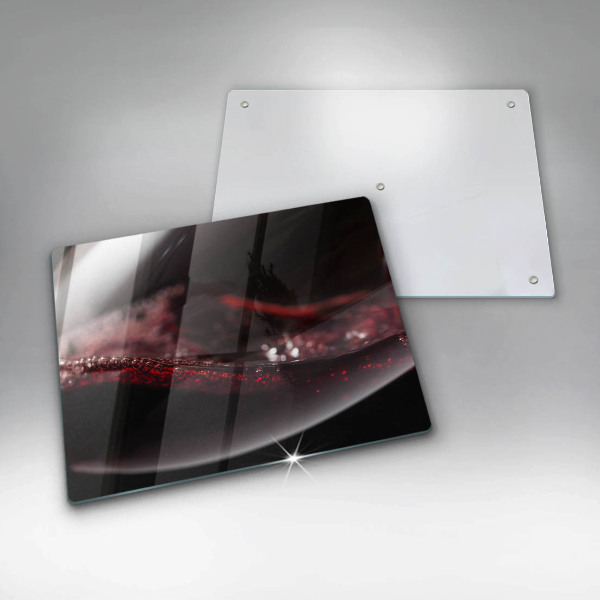 Protection plaque induction Vin rouge dans un verre