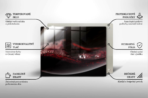 Protection plaque induction Vin rouge dans un verre