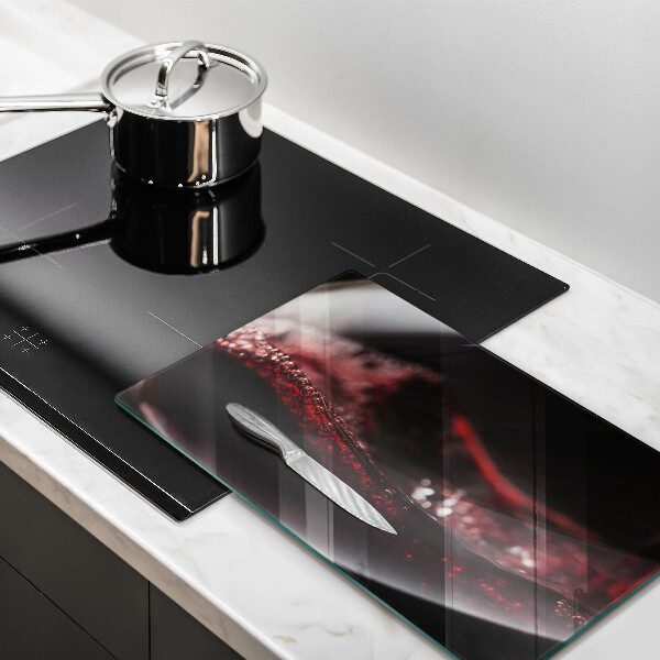 Protection plaque induction Vin rouge dans un verre