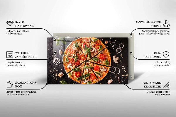 Protection plaque induction Pizza aux champignons