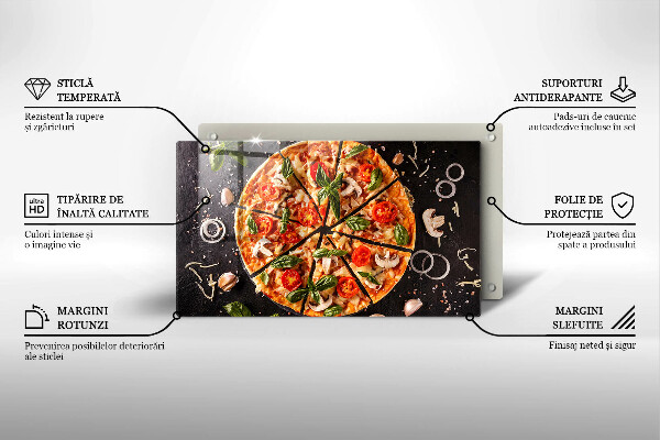 Protection plaque induction Pizza aux champignons