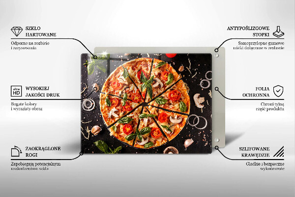 Protection plaque induction Pizza aux champignons