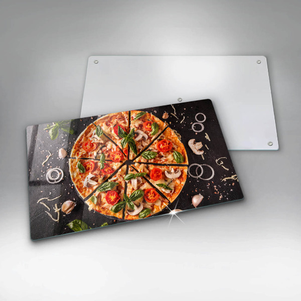 Protection plaque induction Pizza aux champignons