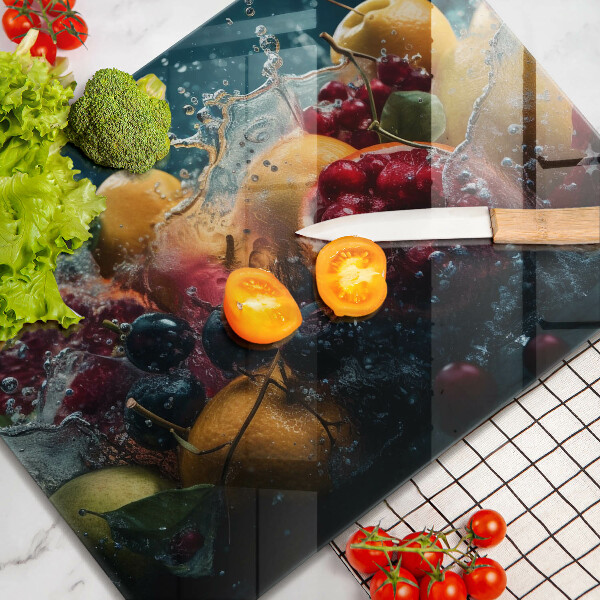 Protection plaque induction Fruits dans l'eau