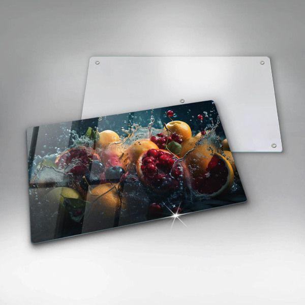 Protection plaque induction Fruits dans l'eau