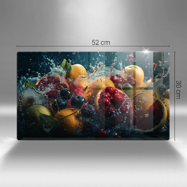 Protection plaque induction Fruits dans l'eau