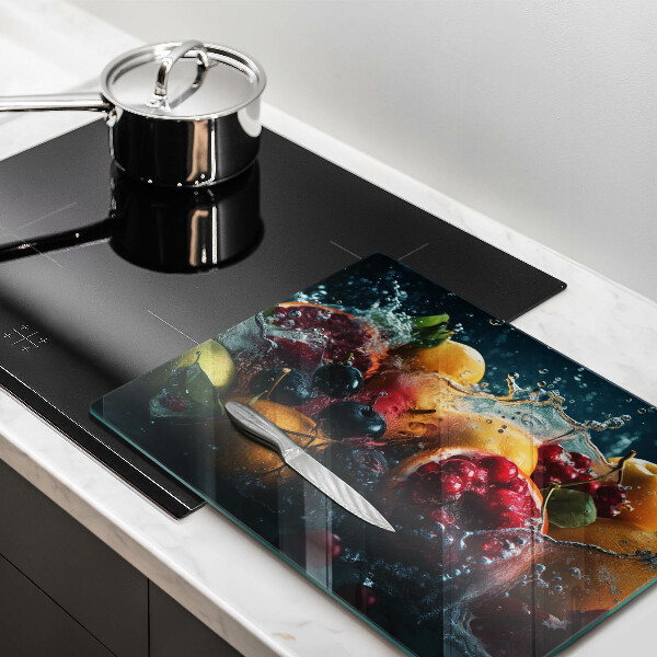 Protection plaque induction Fruits dans l'eau