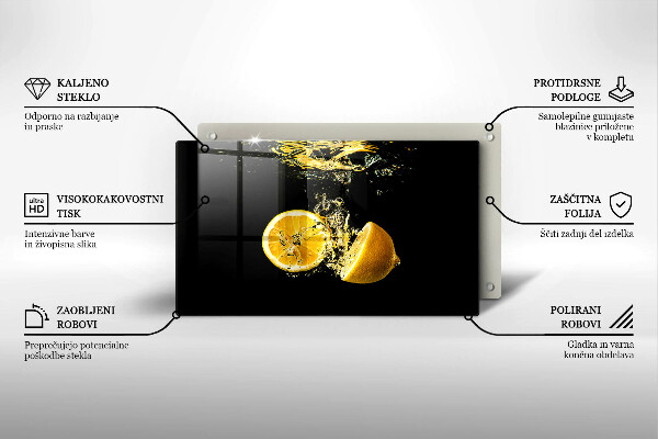 Protection plaque induction Fruits de citron juteux