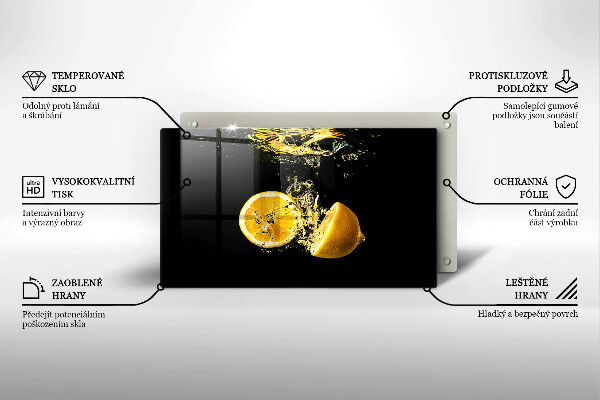 Protection plaque induction Fruits de citron juteux