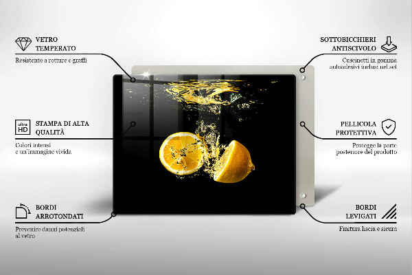 Protection plaque induction Fruits de citron juteux