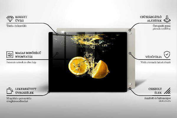 Protection plaque induction Fruits de citron juteux