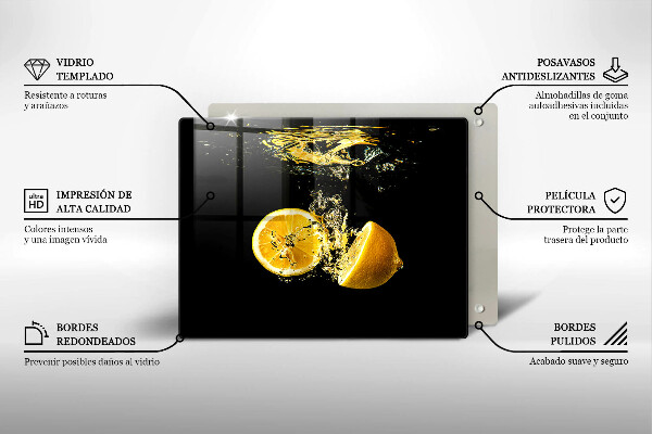 Protection plaque induction Fruits de citron juteux