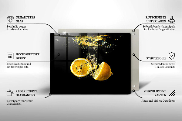 Protection plaque induction Fruits de citron juteux