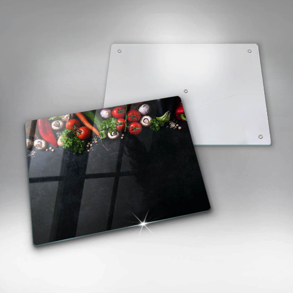 Protection plaque induction Légumes colorés