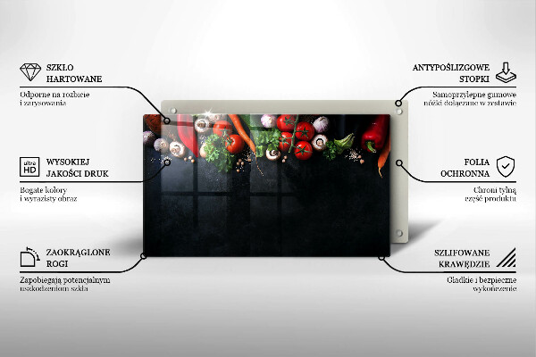 Protection plaque induction Légumes colorés