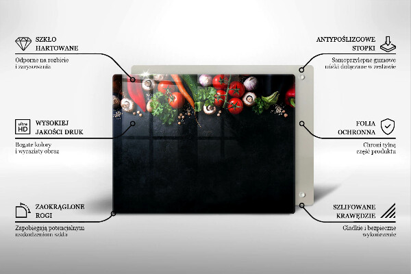 Protection plaque induction Légumes colorés