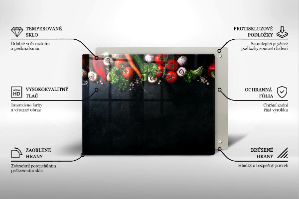 Protection plaque induction Légumes colorés