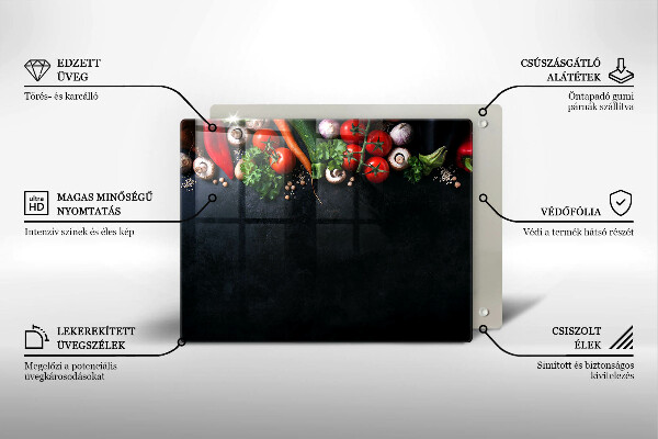 Protection plaque induction Légumes colorés