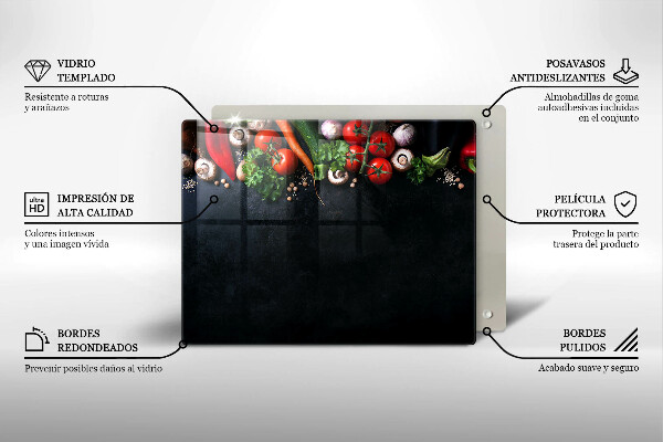 Protection plaque induction Légumes colorés