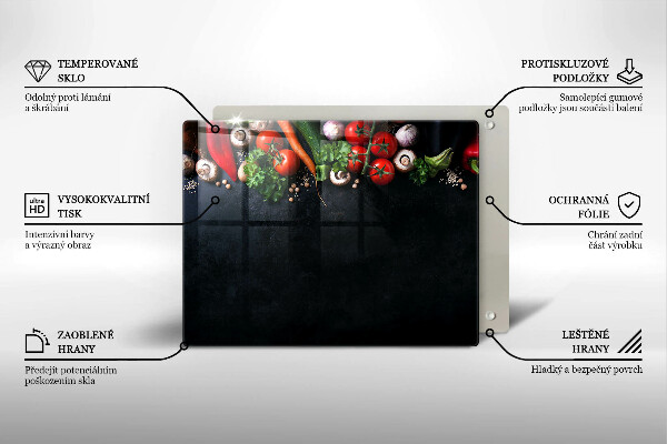 Protection plaque induction Légumes colorés