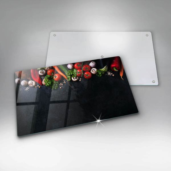 Protection plaque induction Légumes colorés