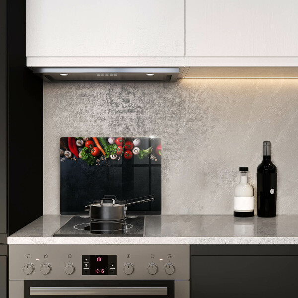 Protection plaque induction Légumes colorés