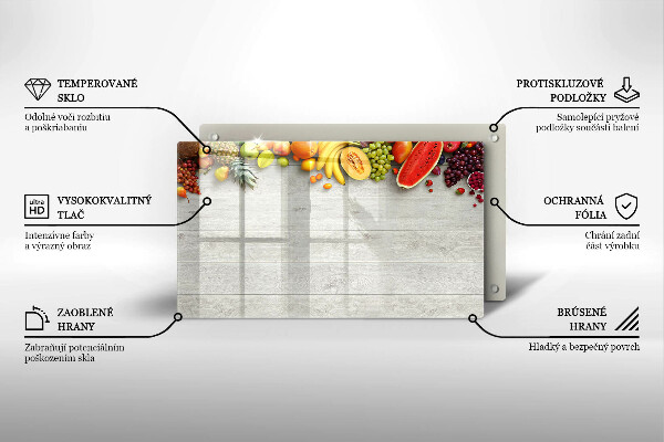 Protection plaque induction Fruits sur planches