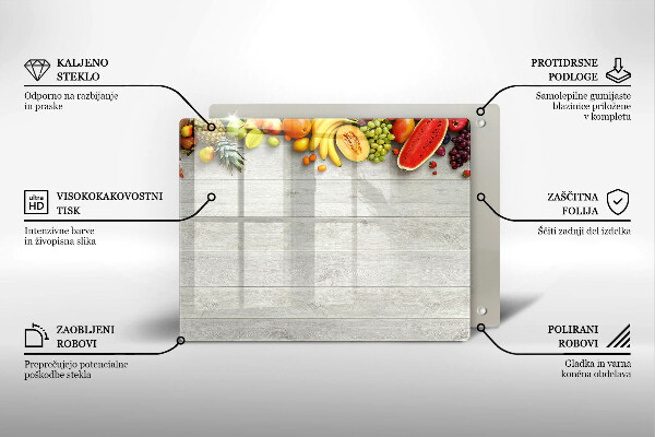 Protection plaque induction Fruits sur planches